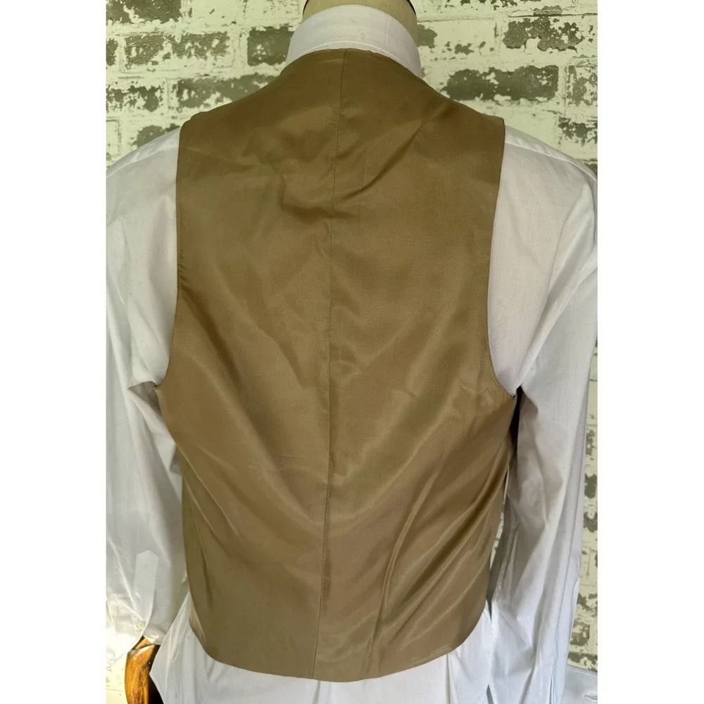 Vintage Century Club 2 Piece Suit Mens 42R Plaid‎ Blazer Vest Jacket 70s